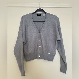 Grey cardigan